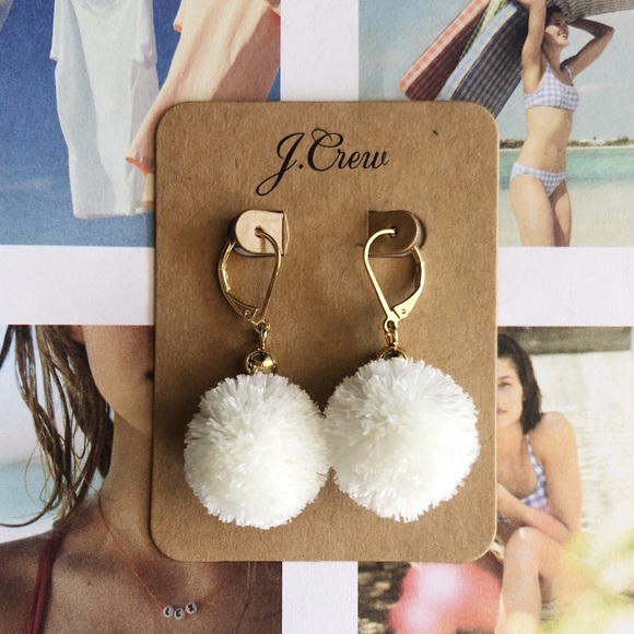 J. Crew Jewelry - J.Crew mini Pom Pom earrings